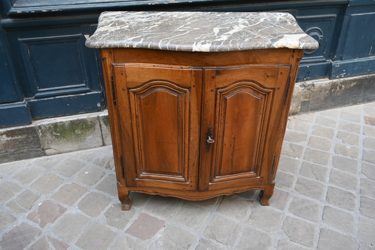 Petit Buffet De Boiserie XVIII En Noyer
