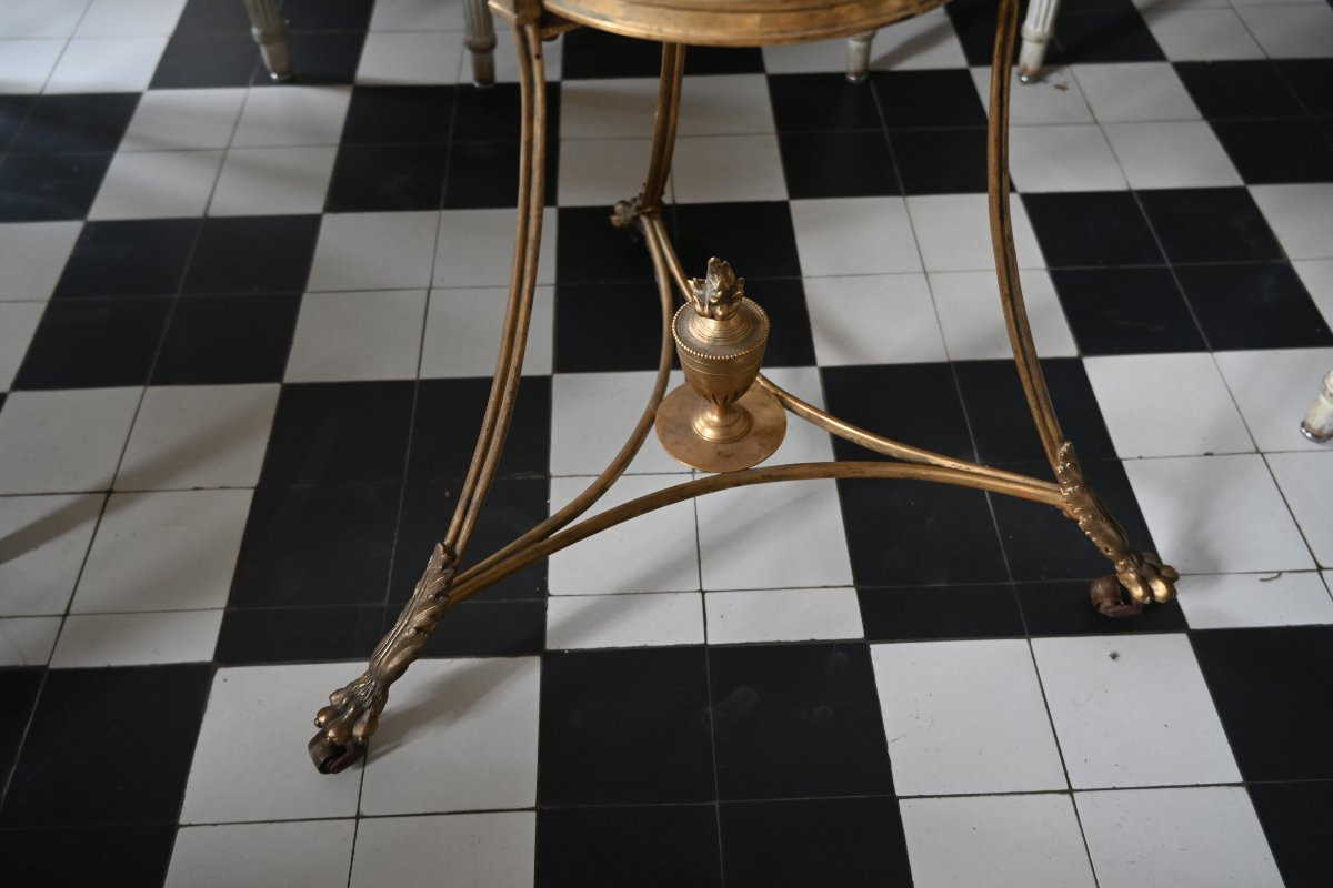 Guéridon En Bronze Doré De Style Neo Classique -photo-4