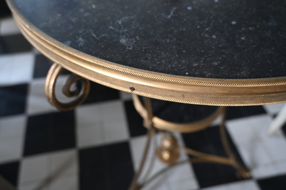 Guéridon En Bronze Doré De Style Neo Classique -photo-7