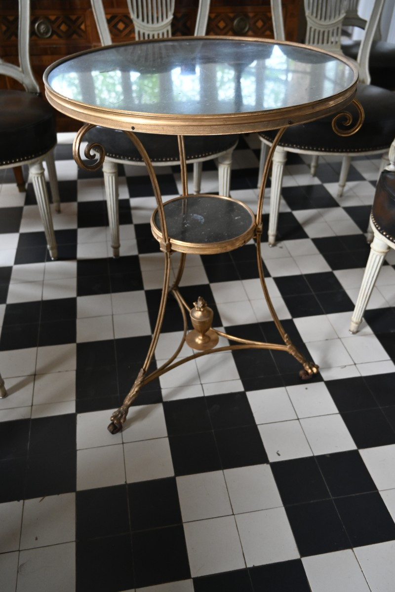 Guéridon En Bronze Doré De Style Neo Classique 