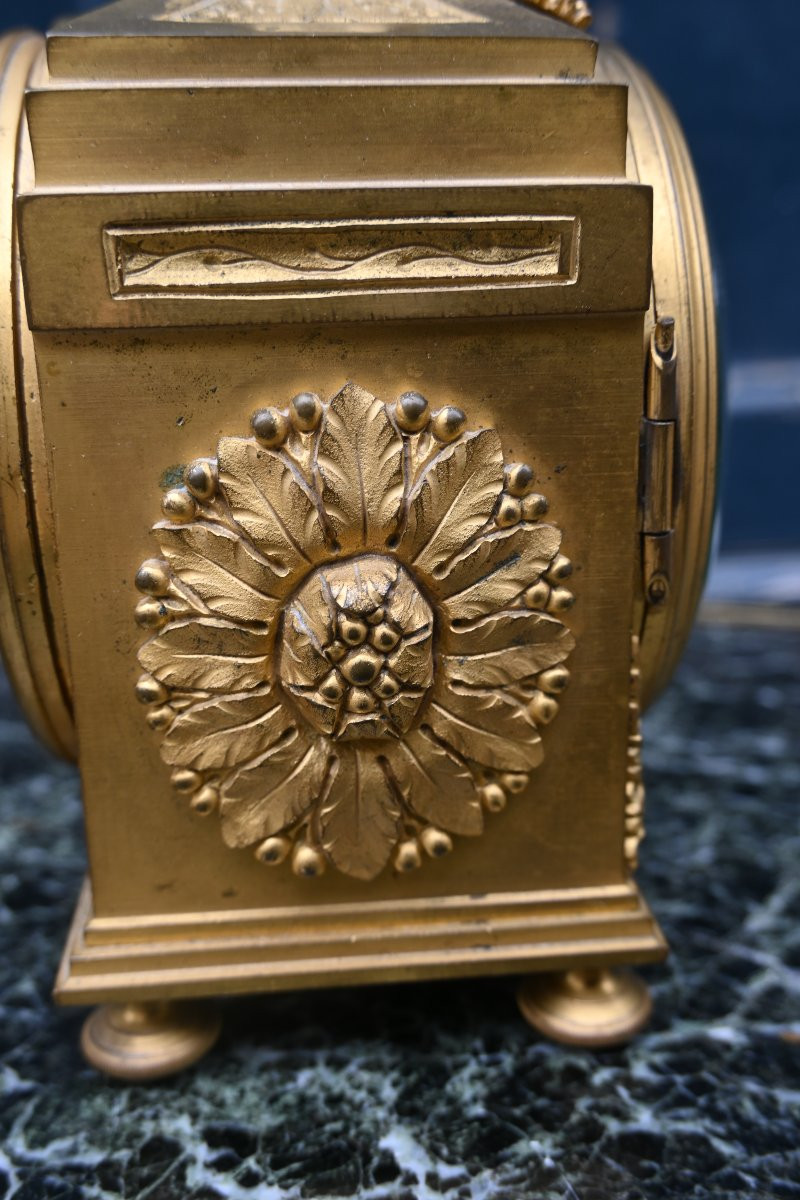 Pendule D Officier En Bronze D époque Louis XVI Fin XVIII-photo-4