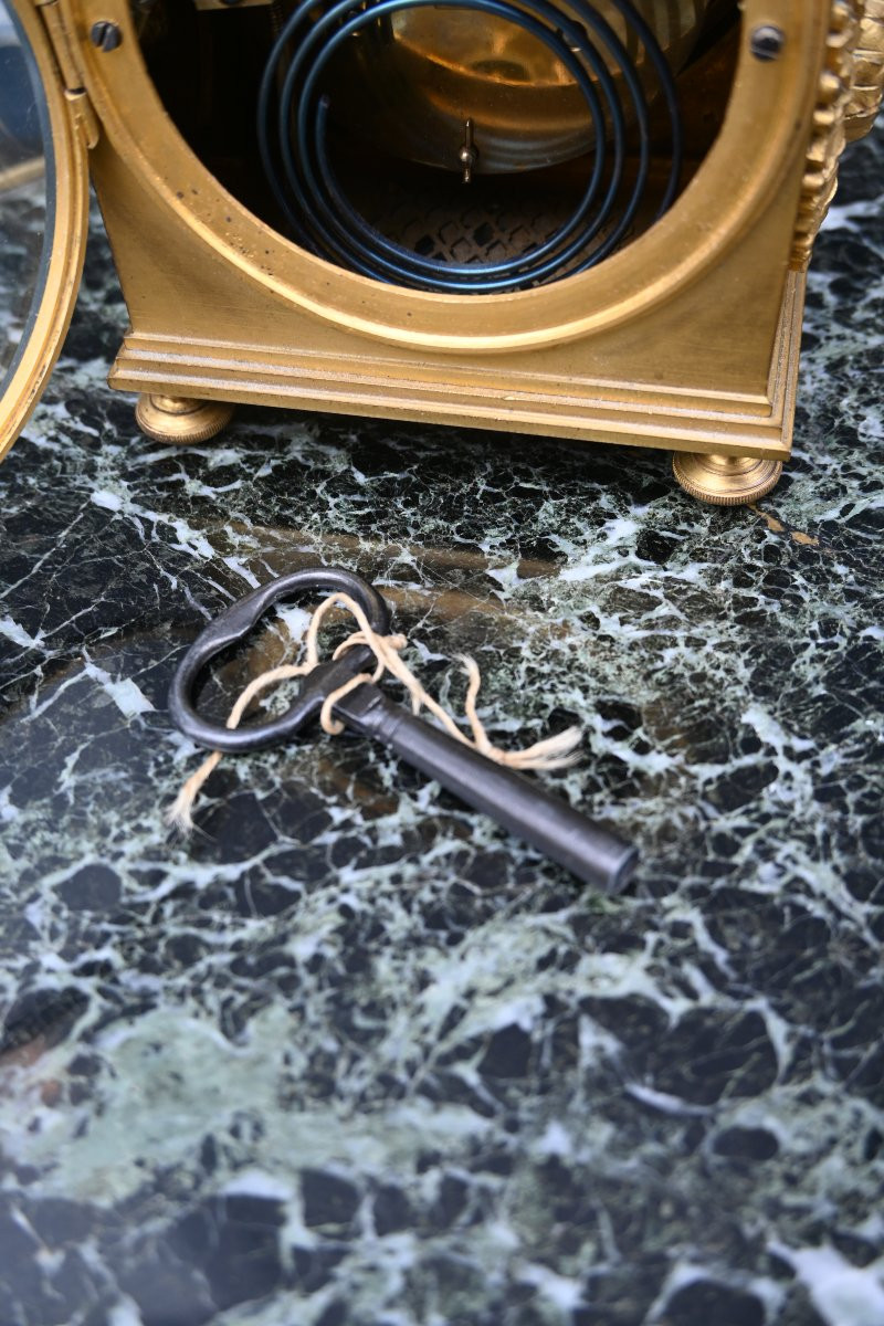 Pendule D Officier En Bronze D époque Louis XVI Fin XVIII-photo-5