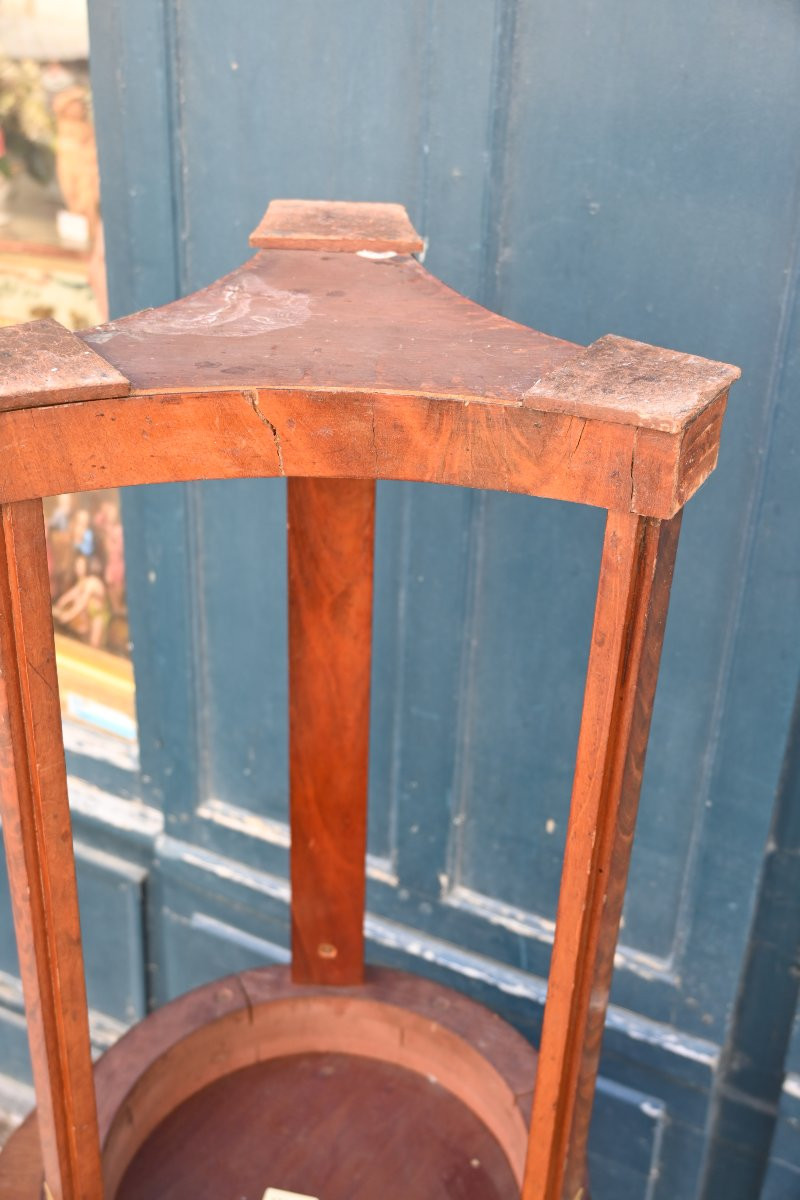 Pair Of 19th Century Empire Style Pedestal Tables Or Stands-photo-5