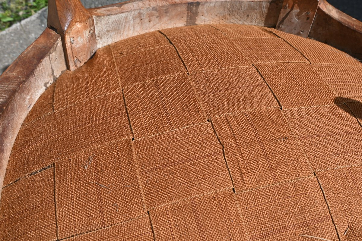 Paire De Bergères Bois Naturel Estampillées De Georges Jacob  époque Louis XV-photo-4