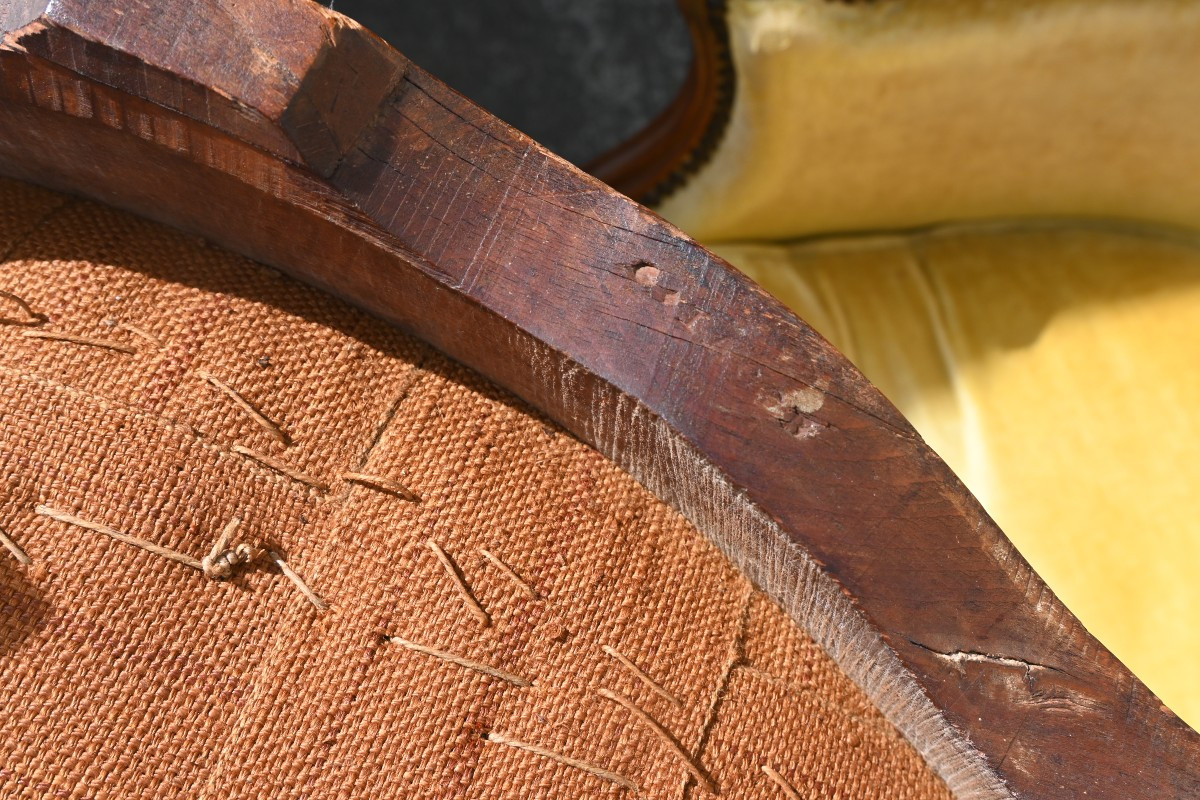 Paire De Bergères Bois Naturel Estampillées De Georges Jacob  époque Louis XV-photo-6