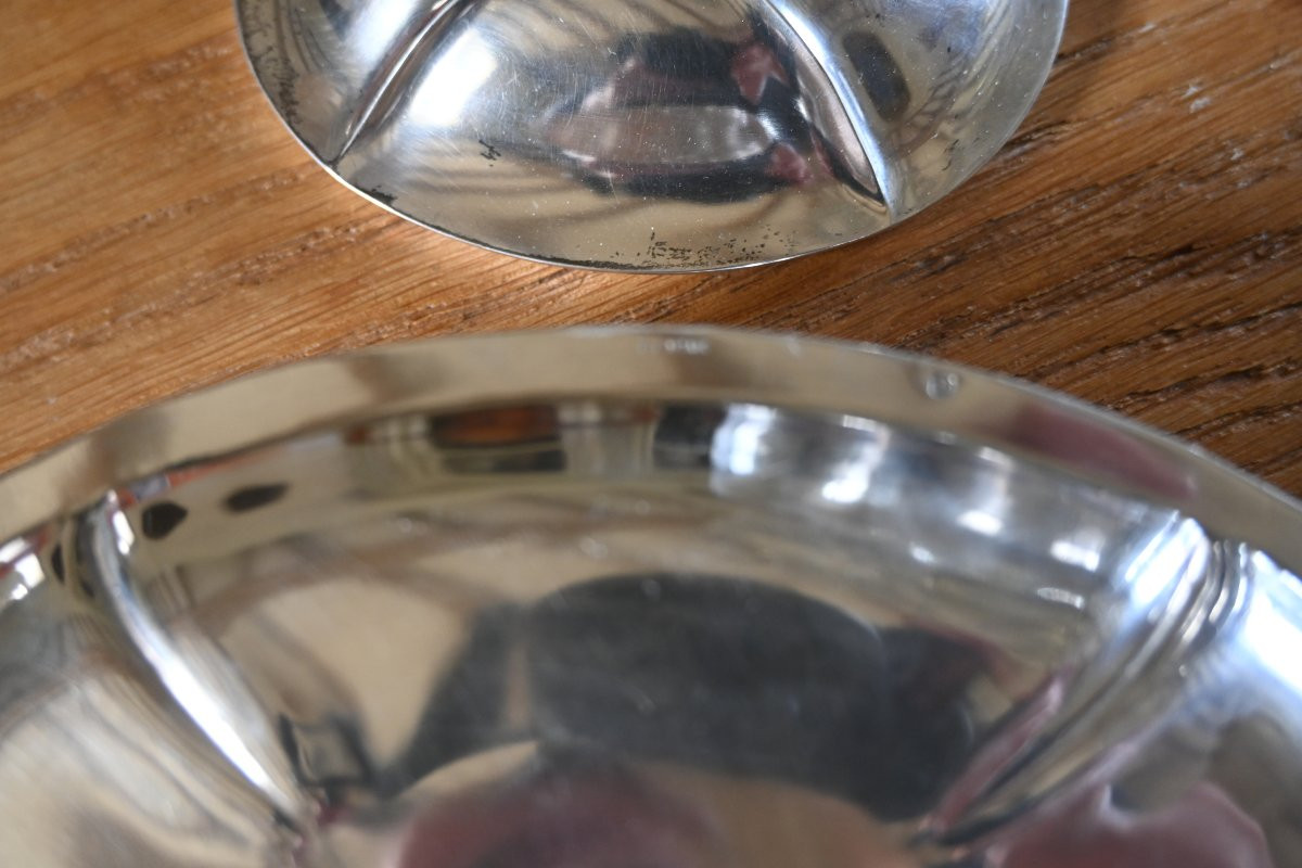 Louis XVI Style Silver And Vermeil Sugar Bowl, By Léon Lapar In Paris-photo-4