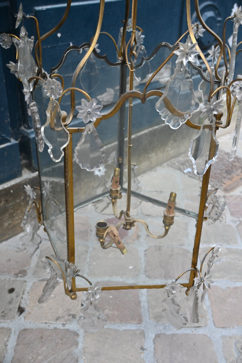 Large Louis XV Transition Style Step Lantern-photo-2