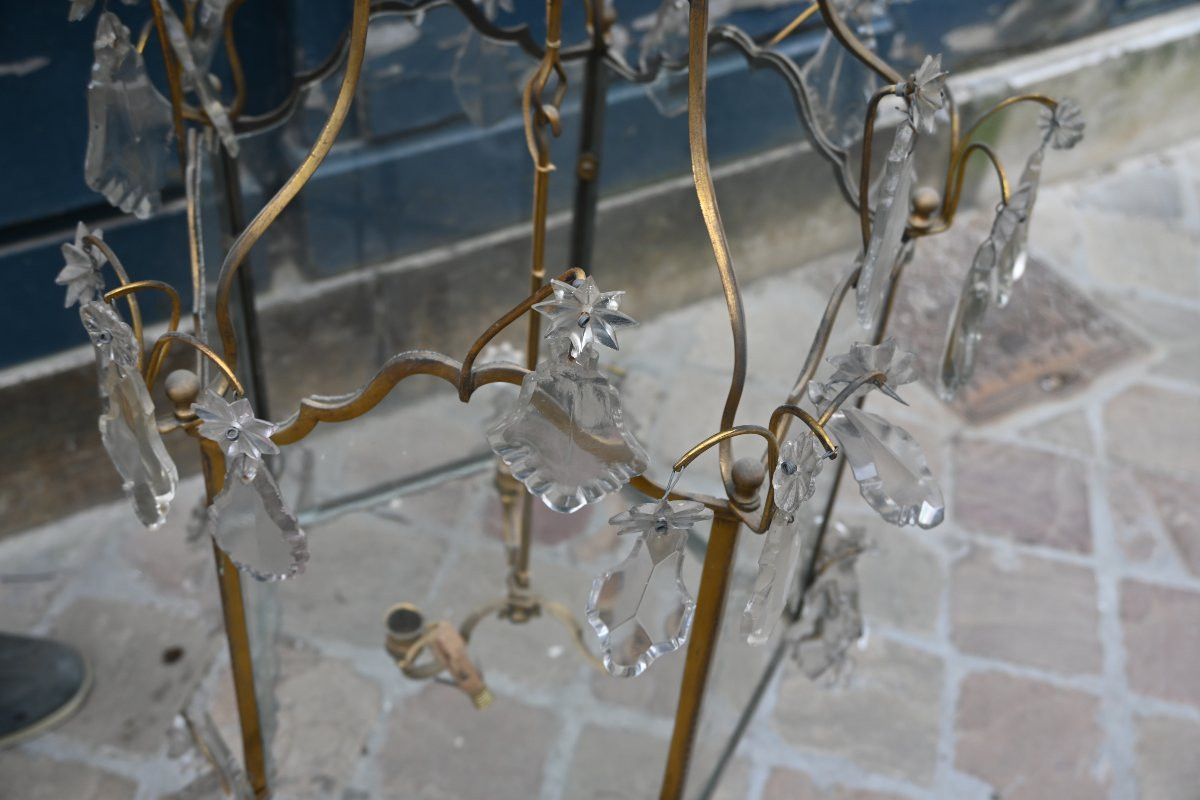 Large Louis XV Transition Style Step Lantern-photo-3