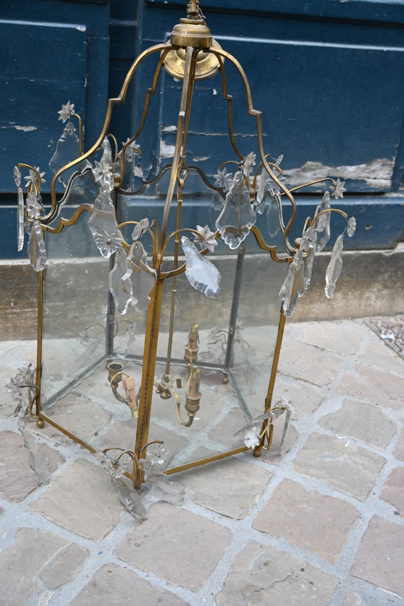 Large Louis XV Transition Style Step Lantern-photo-4