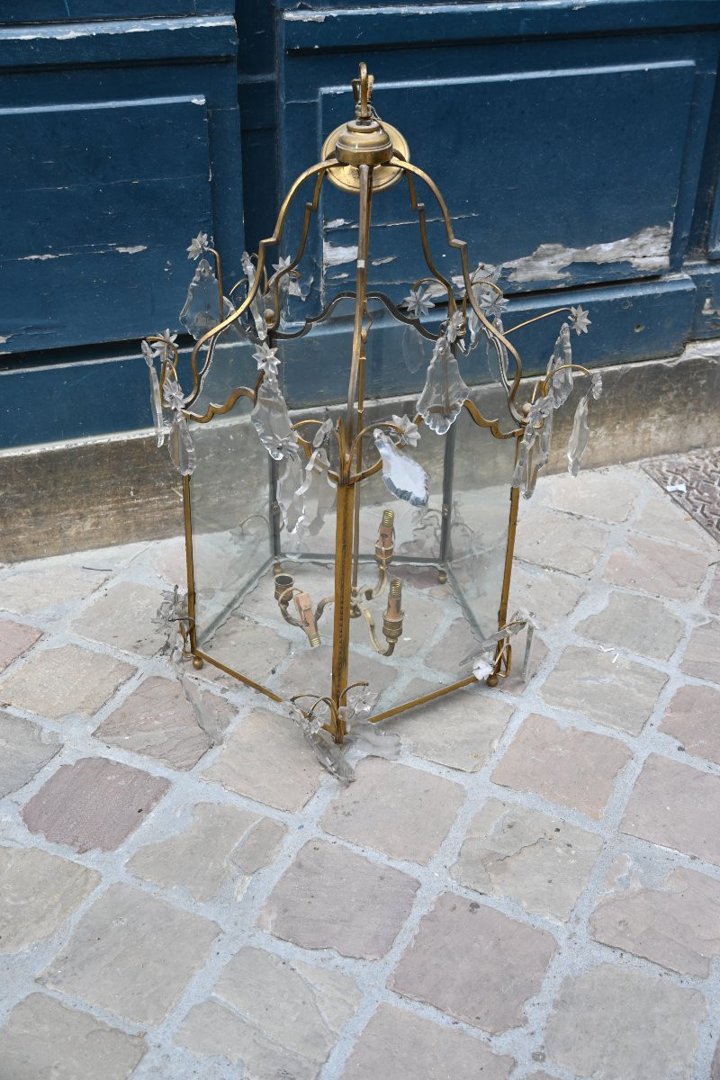 Large Louis XV Transition Style Step Lantern-photo-6