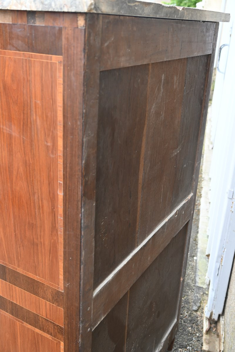 Semainier En Bois De Placage D époque Directoire Fin XVIII-photo-5