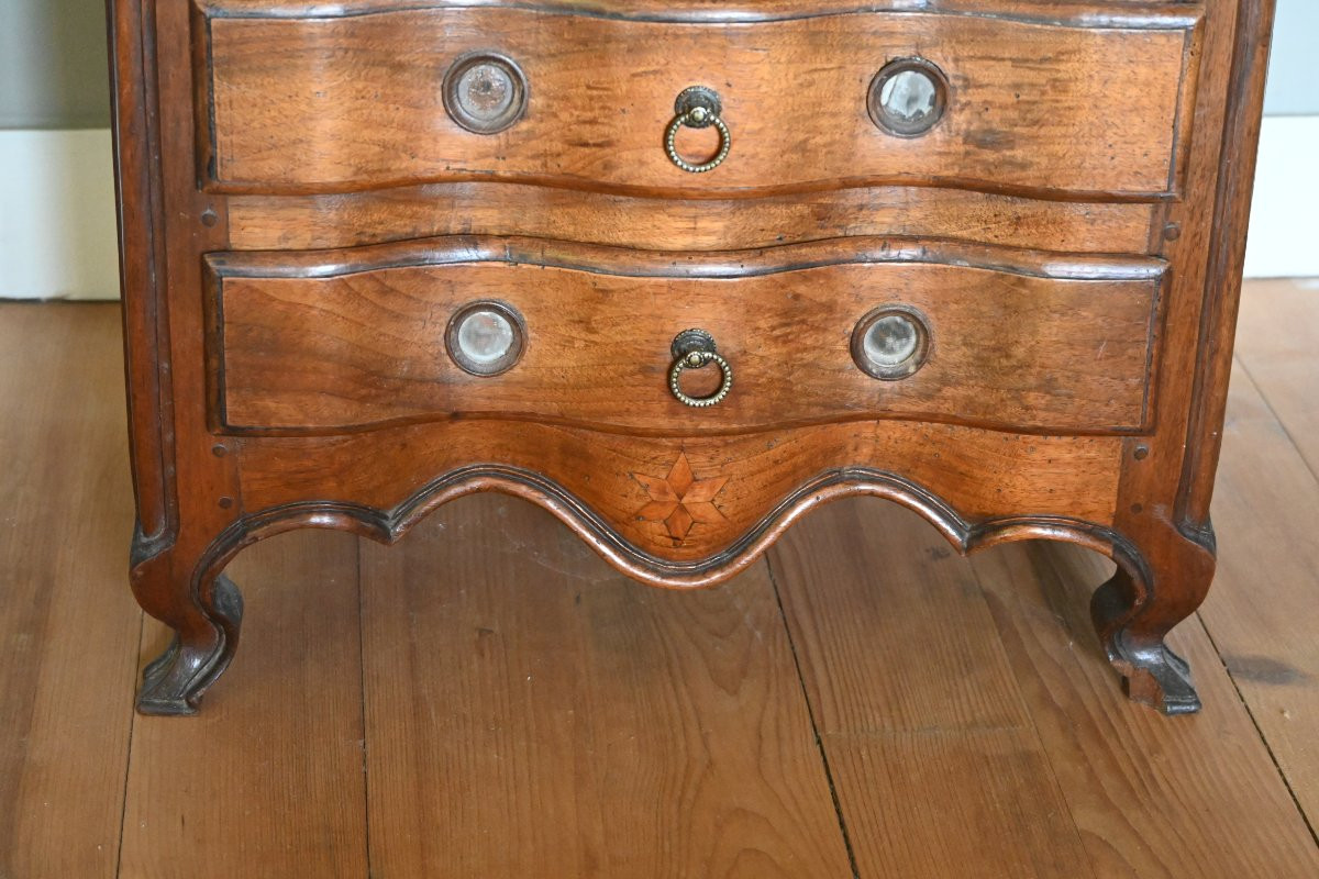 Petite commode de maitrise noyer Provence XVIII-photo-6