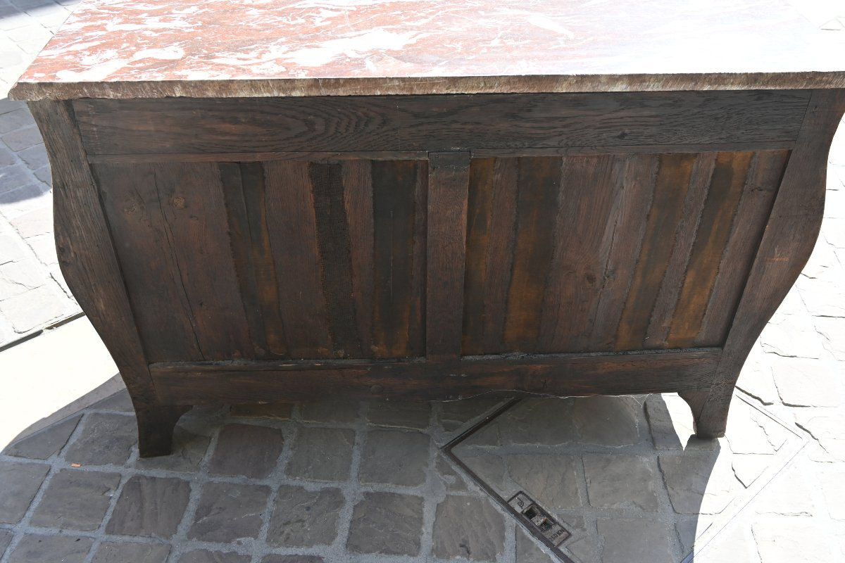 Commode tombeau d époque Louis XV estampillée de Dufour-photo-2
