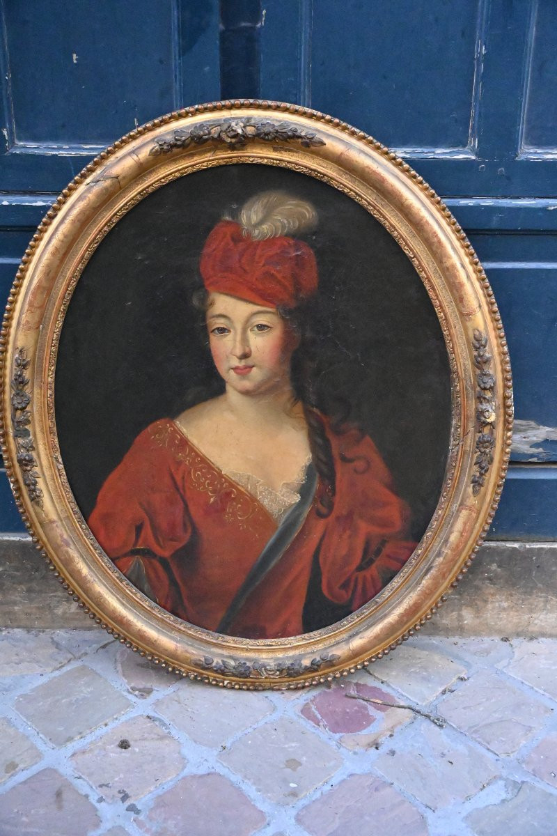 Portrait Of A Young Woman From The Mid-18th Century-photo-2