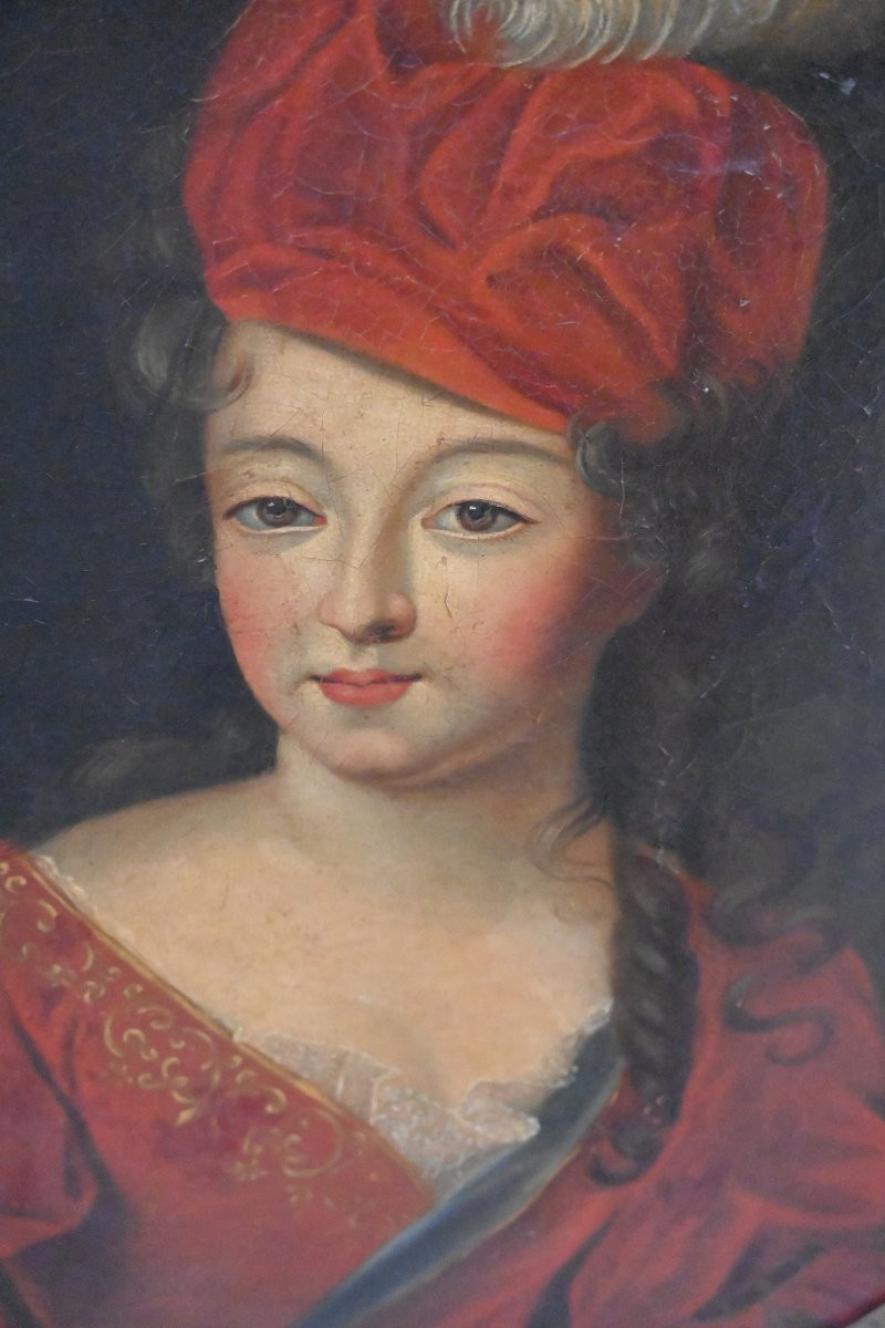 Portrait Of A Young Woman From The Mid-18th Century-photo-3