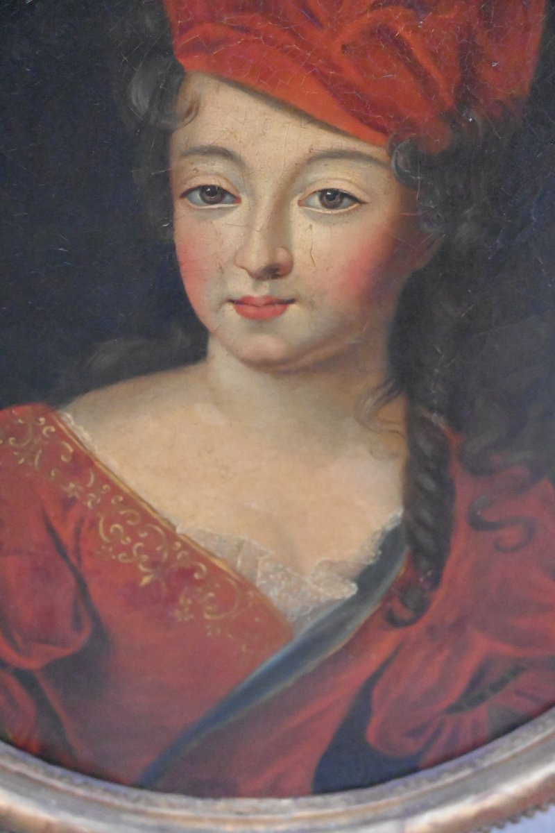Portrait Of A Young Woman From The Mid-18th Century-photo-4