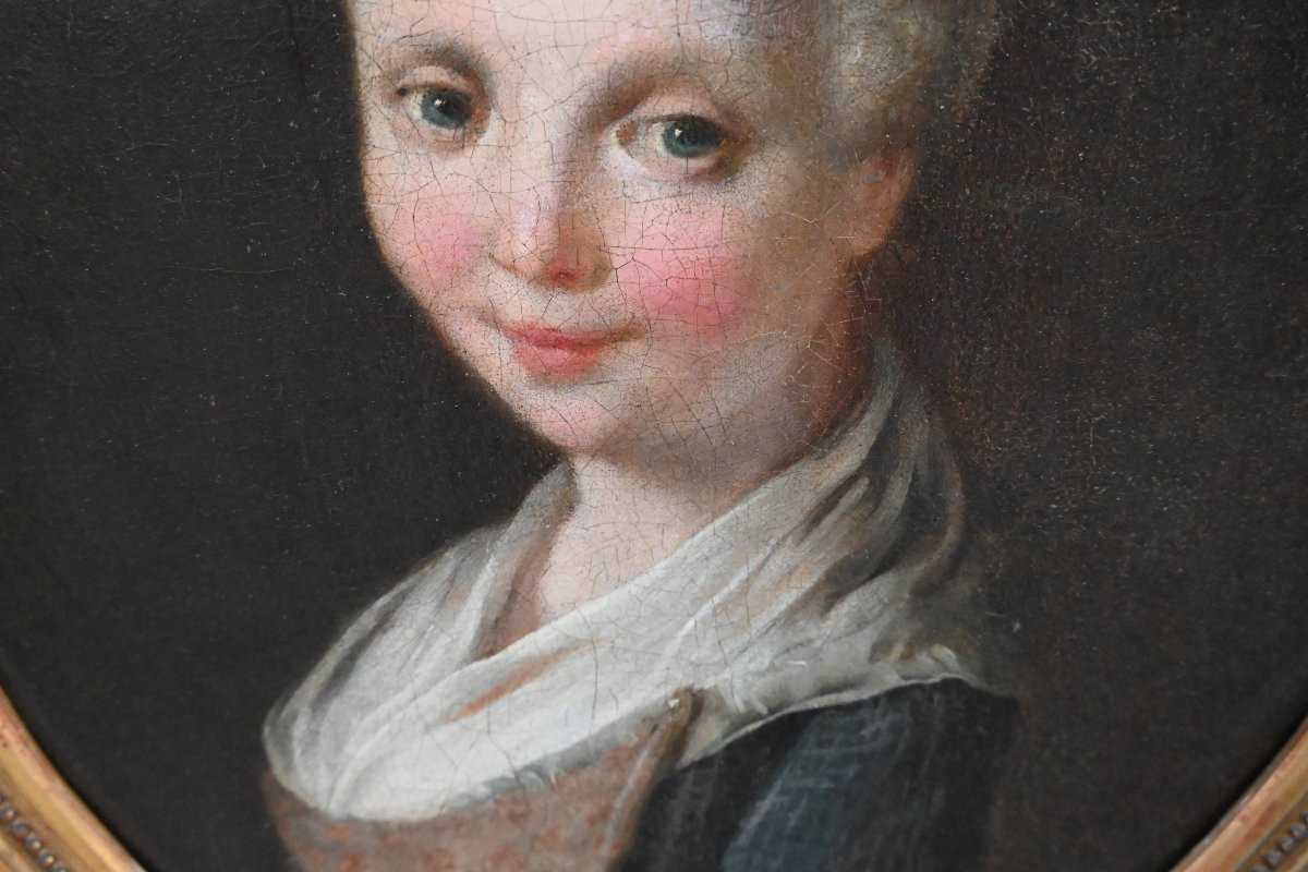 Italian School Of The 18th Century, Portrait Of A Young Woman, Follower Of Pietro Longhi-photo-4