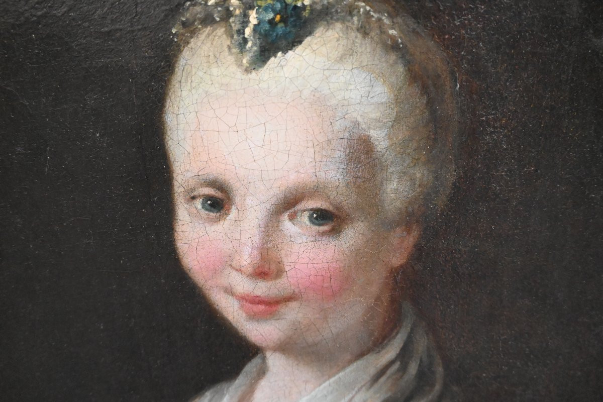 Italian School Of The 18th Century, Portrait Of A Young Woman, Follower Of Pietro Longhi-photo-5