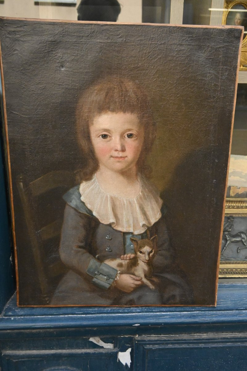 Portrait Of Pierre Marie Joseph Nouel De Latouche, Late 18th Century School-photo-2