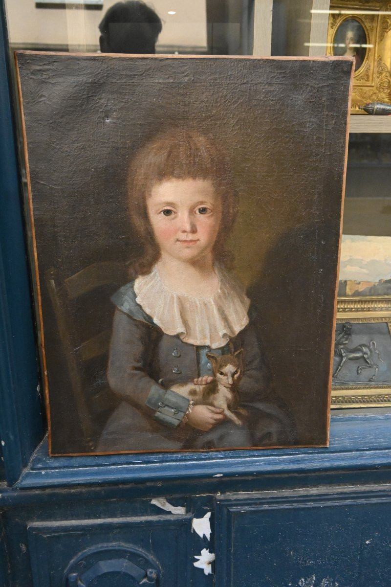 Portrait Of Pierre Marie Joseph Nouel De Latouche, Late 18th Century School-photo-6