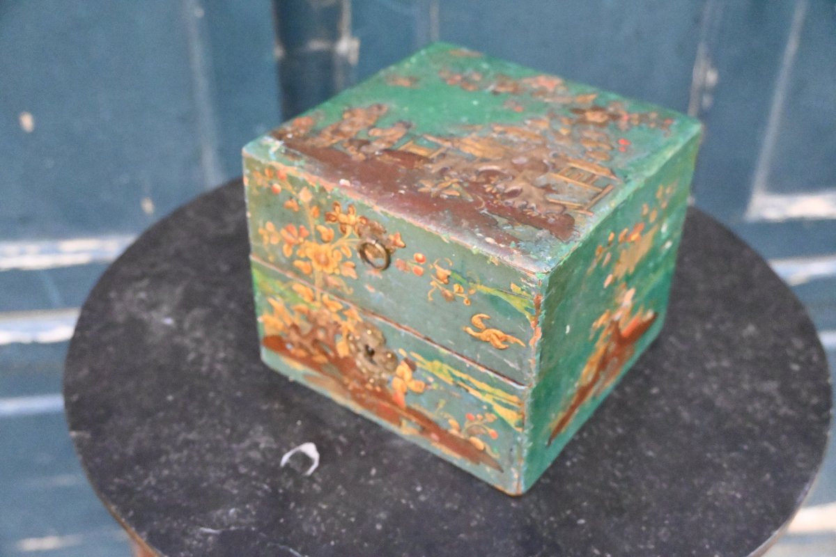 Coffret en vernis Martin vers 1740-photo-2