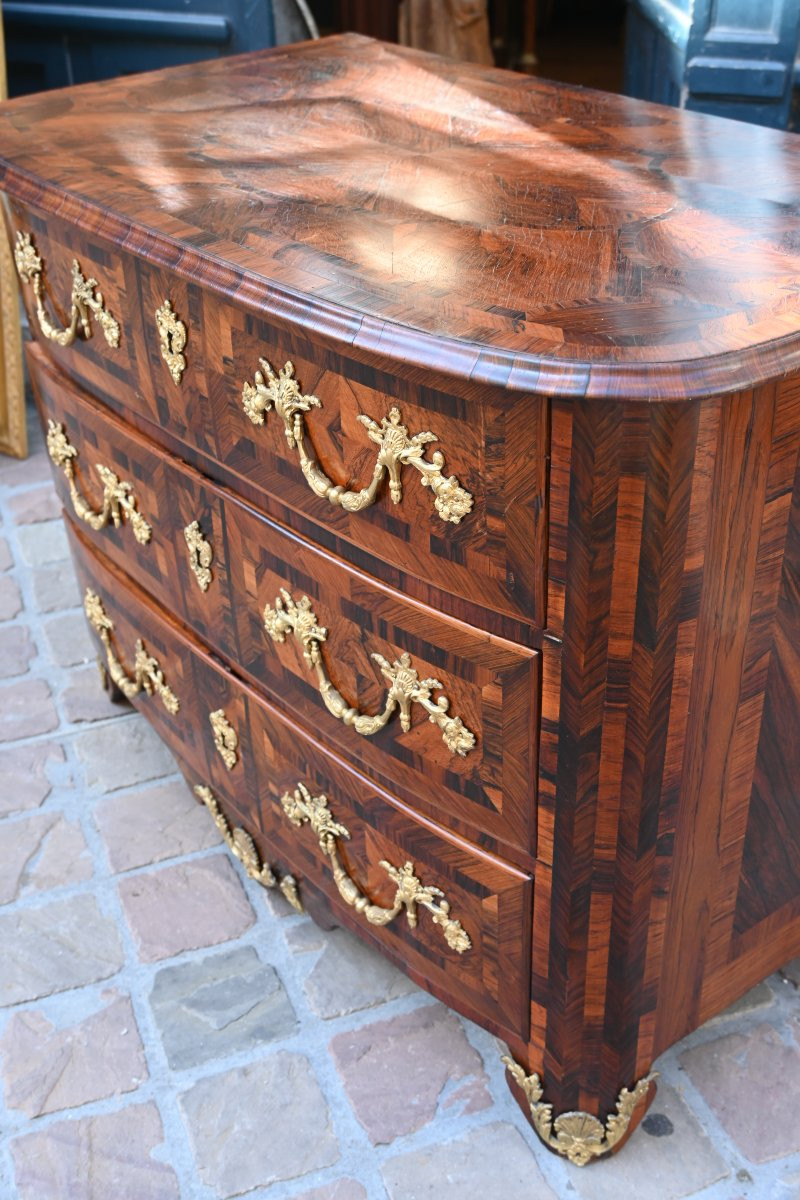 Commode d époque Louis XIV  en palissandre-photo-3
