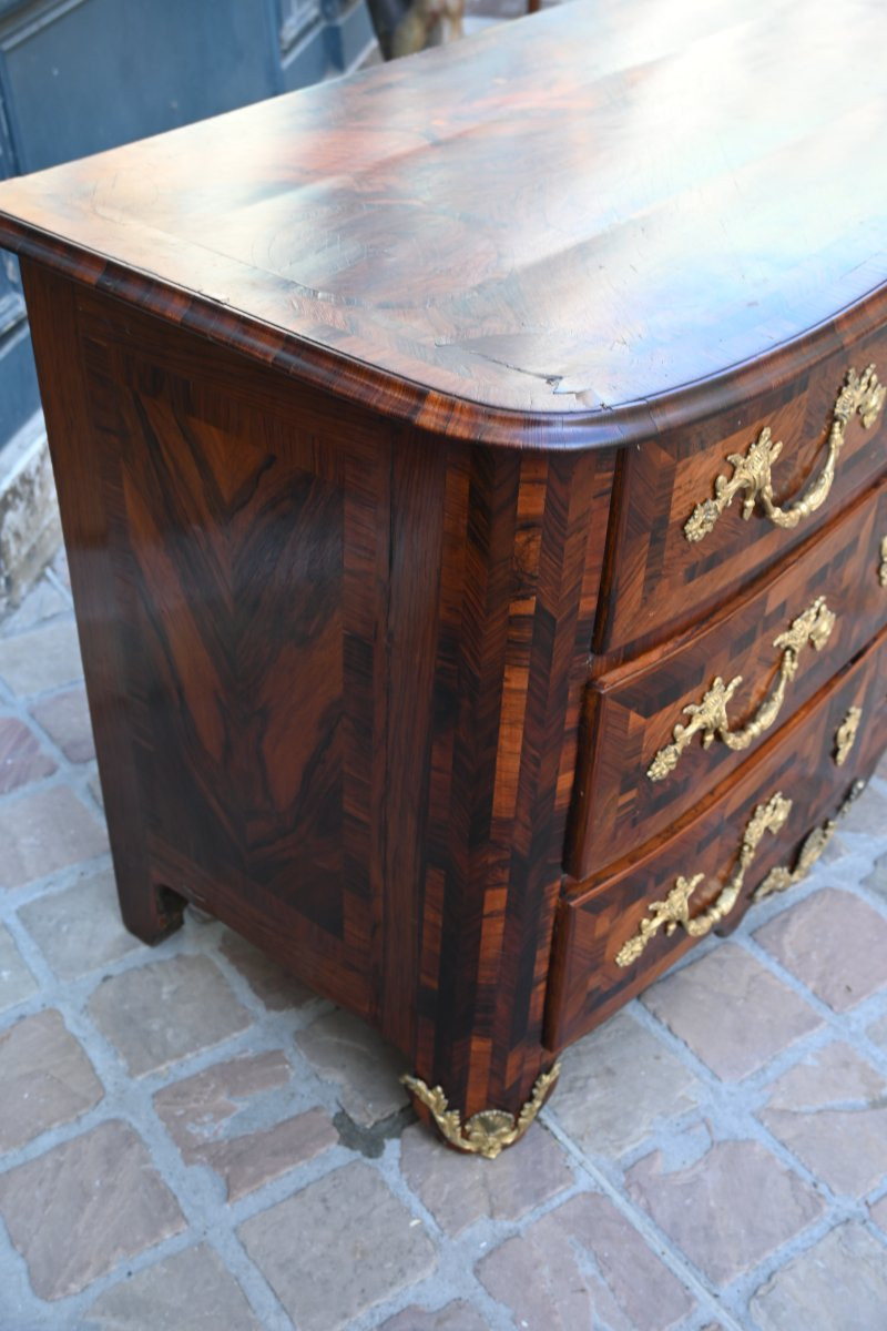 Commode d époque Louis XIV  en palissandre-photo-2