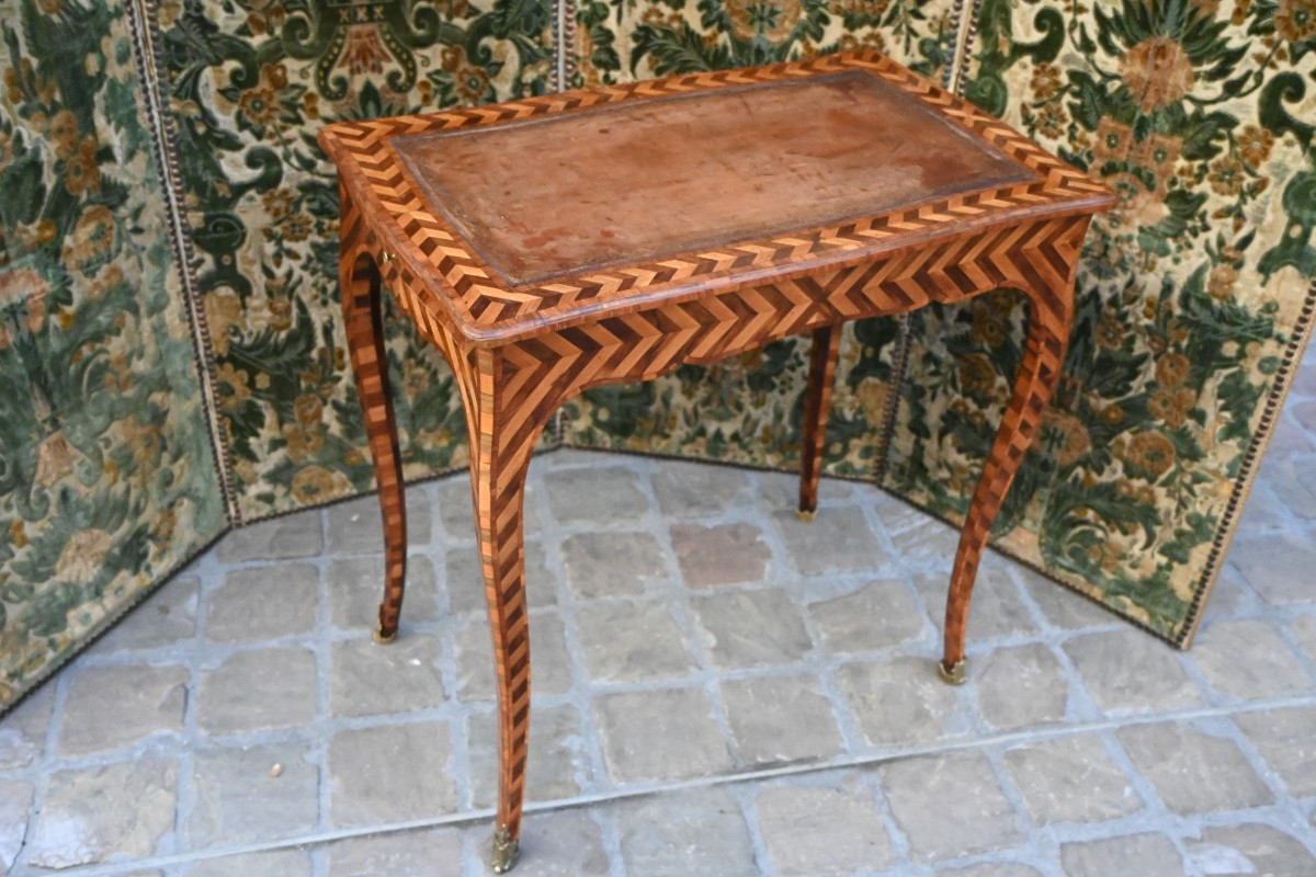 Adrien Delorme, Rare Small Louis XV Period Living Room Table From The 18th Century
