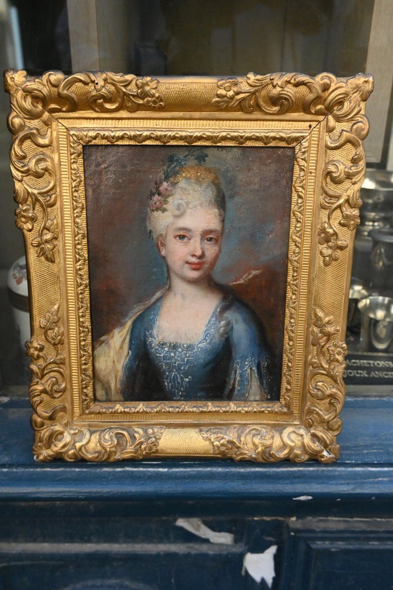 Small Portrait Of The 18th Follower Of Largillière-photo-4