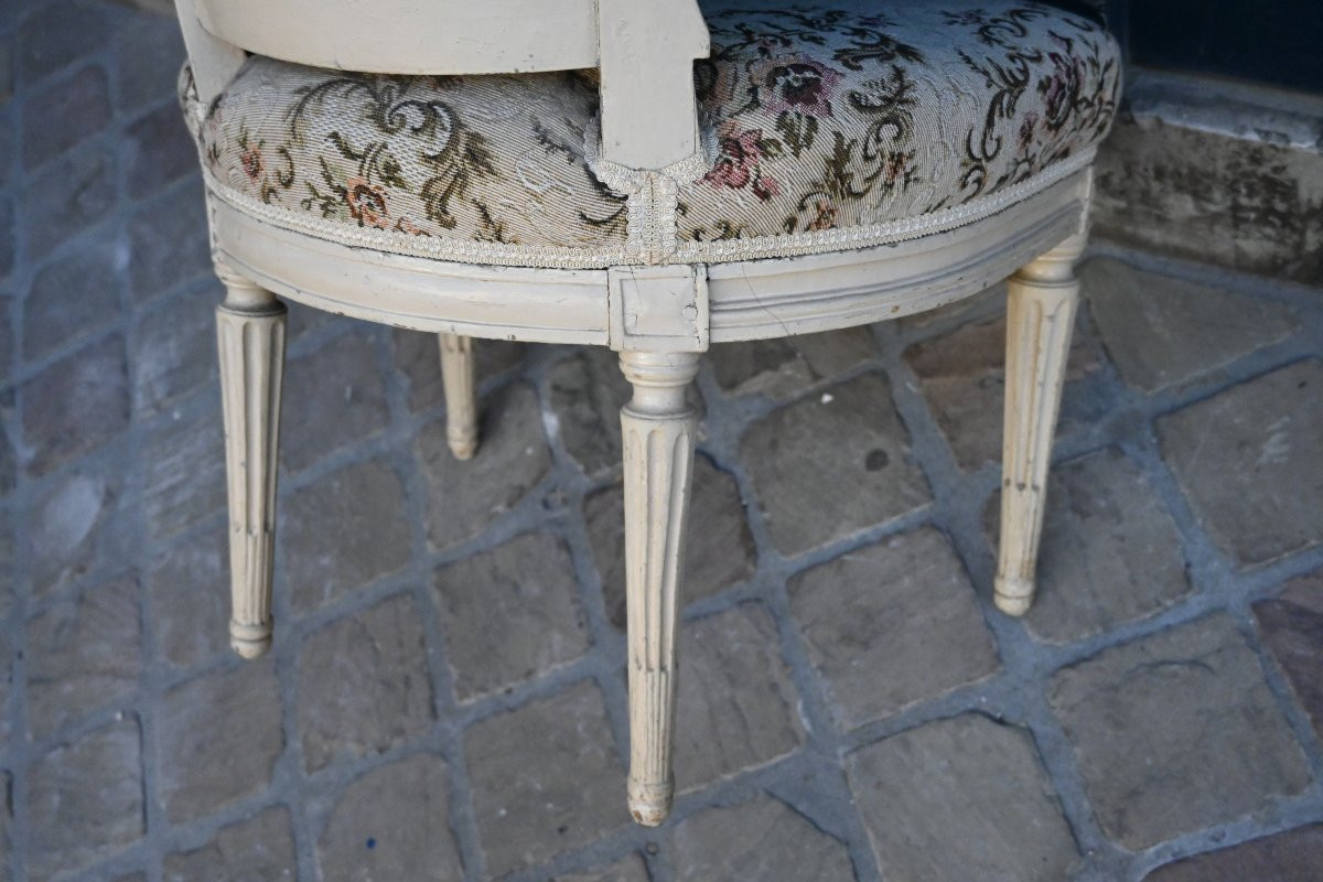 Georges Jacob Louis XVI Period Racket Back Chair-photo-3