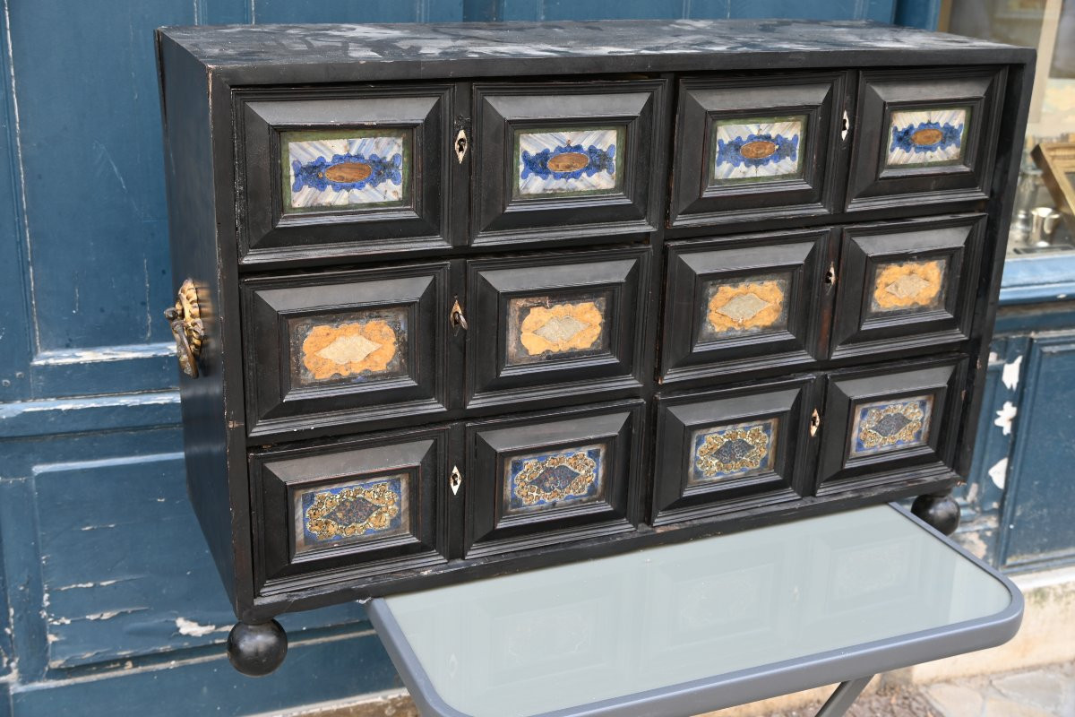Cabinet Italy XVIII, Naples Workshop Of Vittorio Billa-photo-3