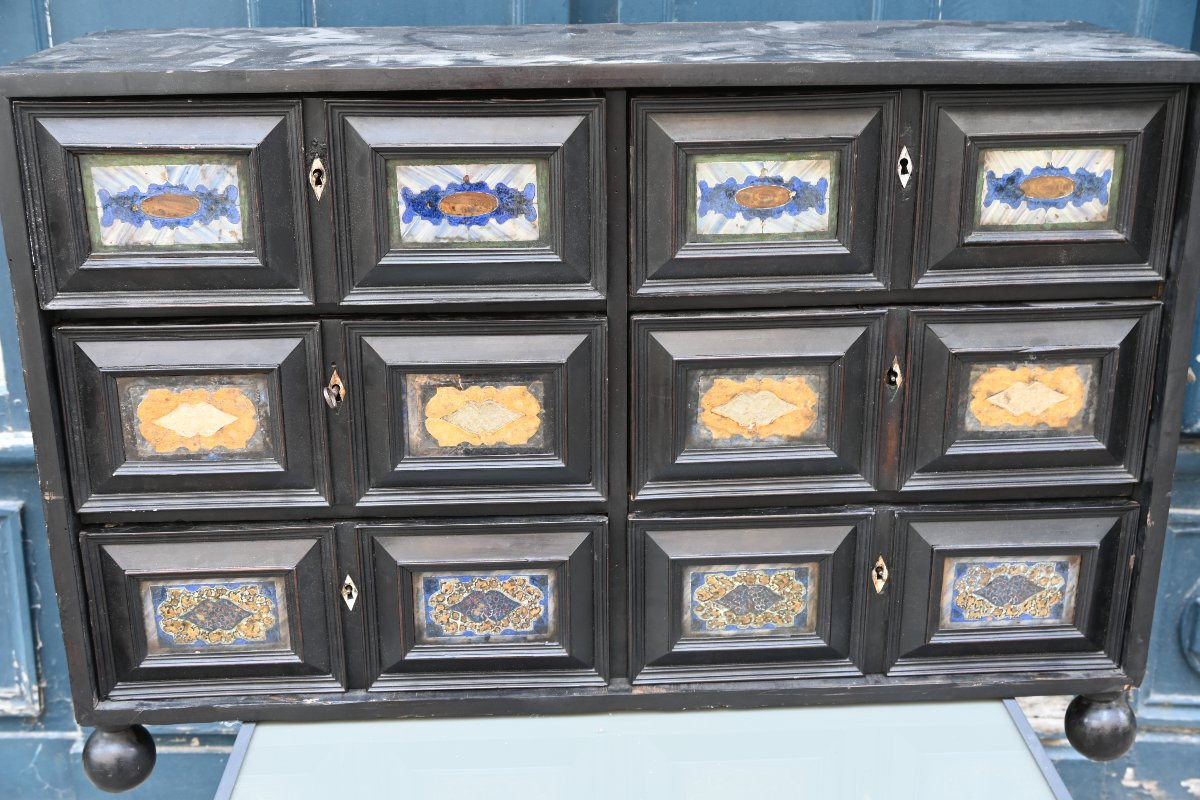 Cabinet Italy XVIII, Naples Workshop Of Vittorio Billa-photo-6