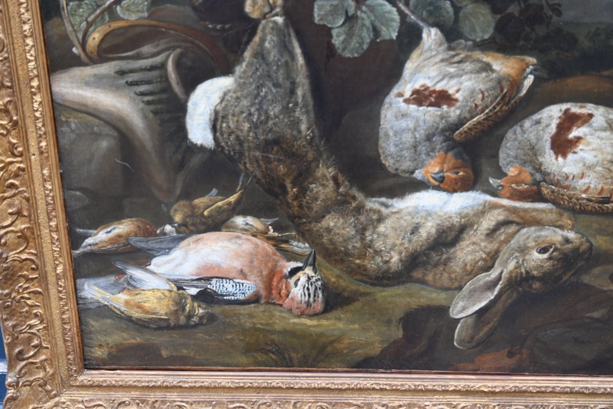 Pair Of Still Lifes With Game From The 18th Century Jan Fyt-photo-3