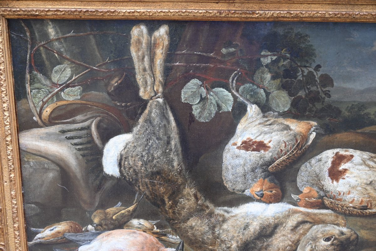 Pair Of Still Lifes With Game From The 18th Century Jan Fyt-photo-4