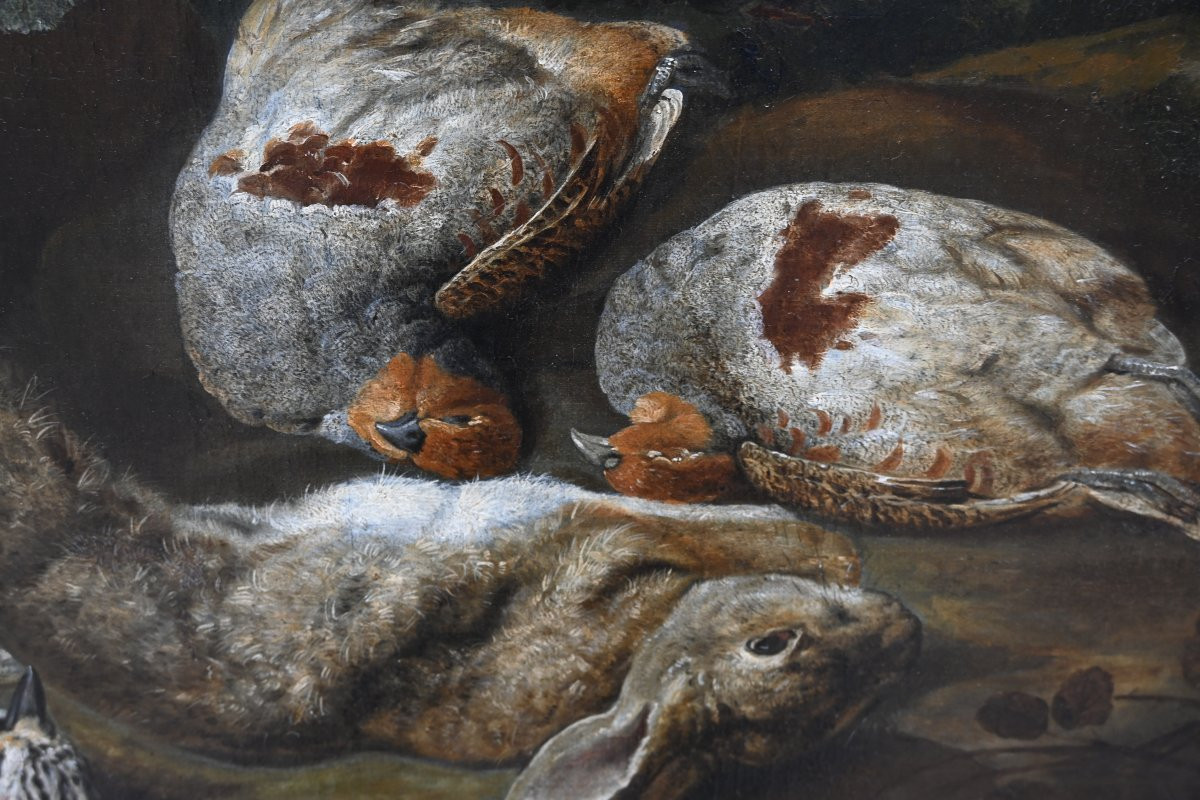 Pair Of Still Lifes With Game From The 18th Century Jan Fyt-photo-5
