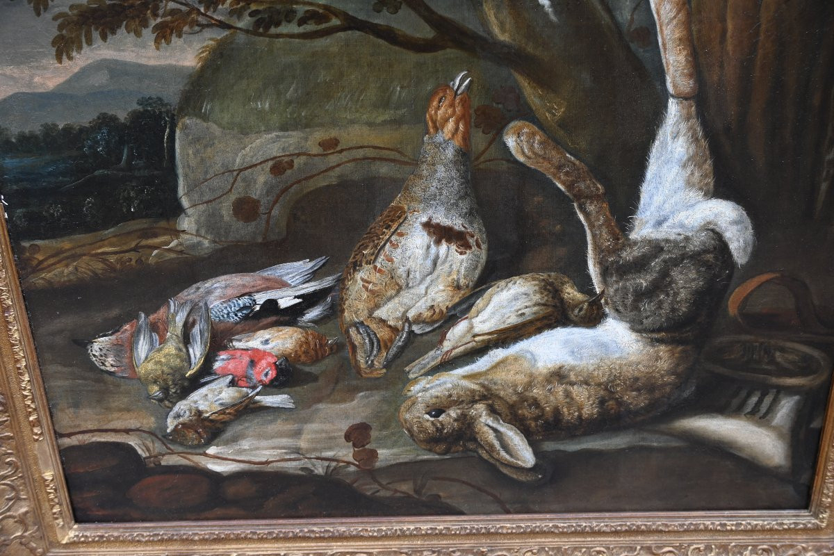 Pair Of Still Lifes With Game From The 18th Century Jan Fyt-photo-6