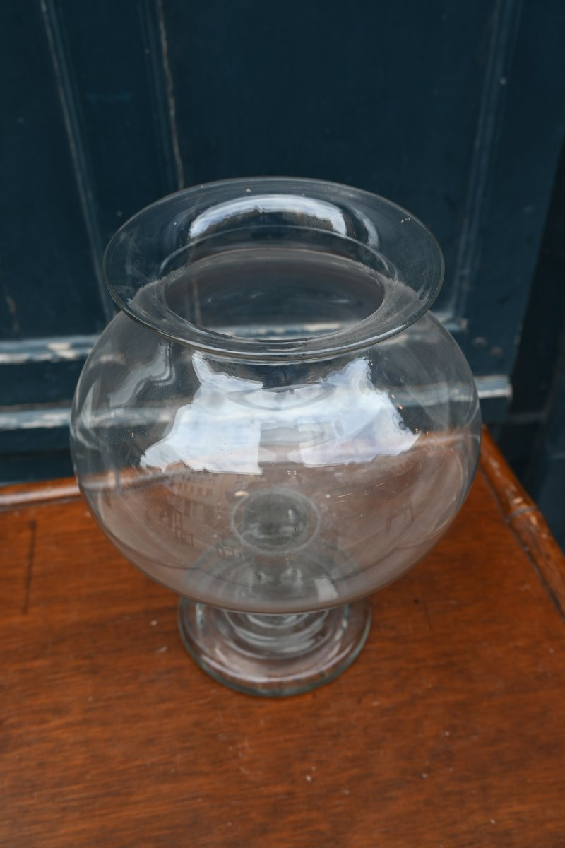 19th Century Glass Leech Vase-photo-2
