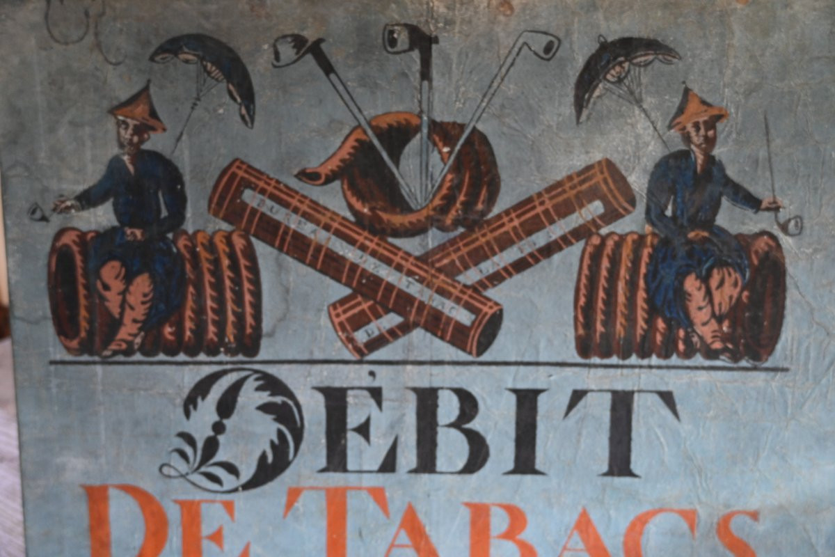 Affiche fin XVIII sur le thème du tabac-photo-2
