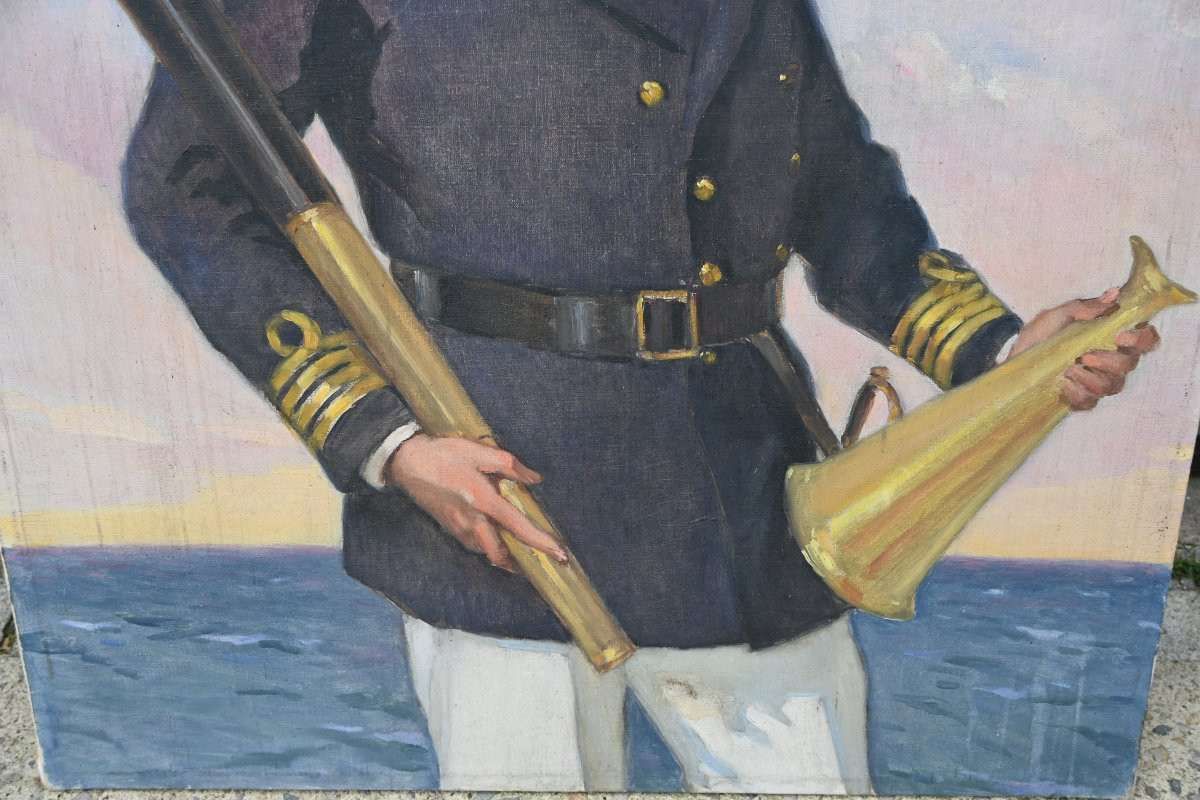 Large And Original Portrait Of A Liner Captain-photo-4