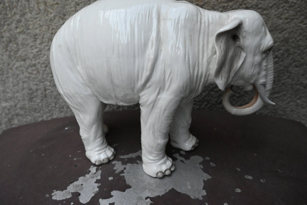 Saxon Porcelain Elephant, Probably Samson-photo-2