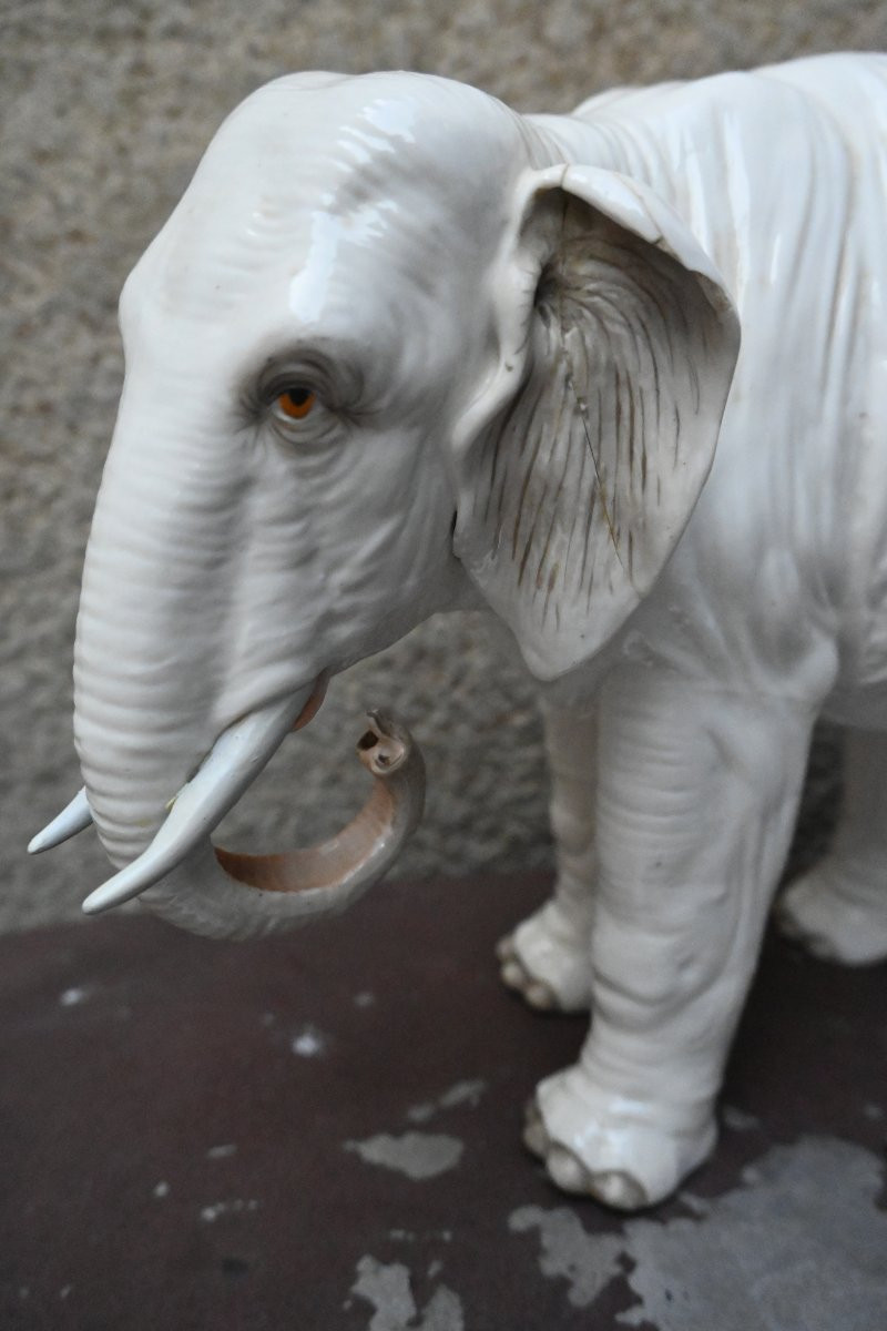 Saxon Porcelain Elephant, Probably Samson-photo-4