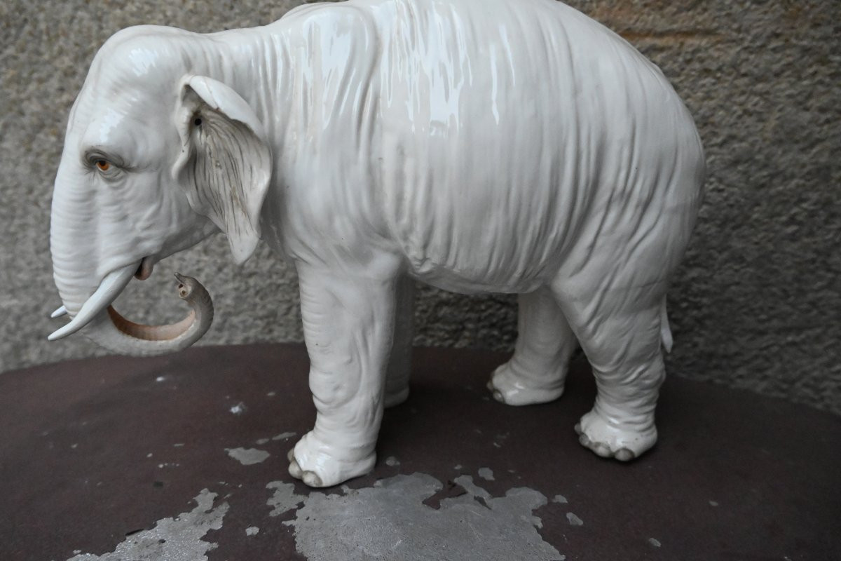 Saxon Porcelain Elephant, Probably Samson-photo-1