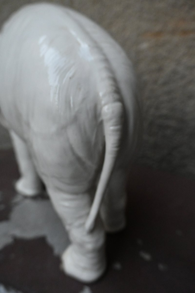 Saxon Porcelain Elephant, Probably Samson-photo-2
