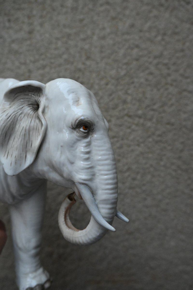 Saxon Porcelain Elephant, Probably Samson-photo-4