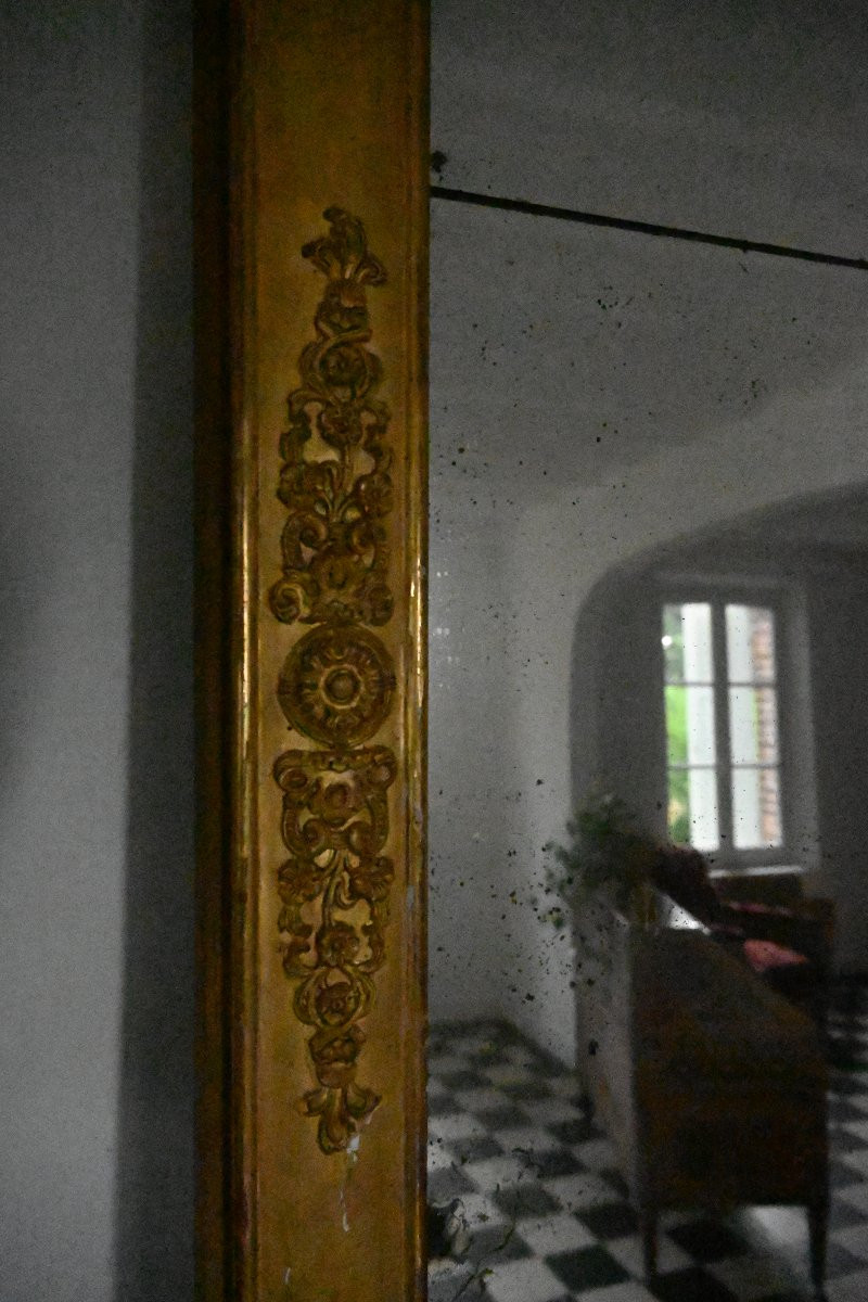 Grand miroir d époque Empire  XIX-photo-5