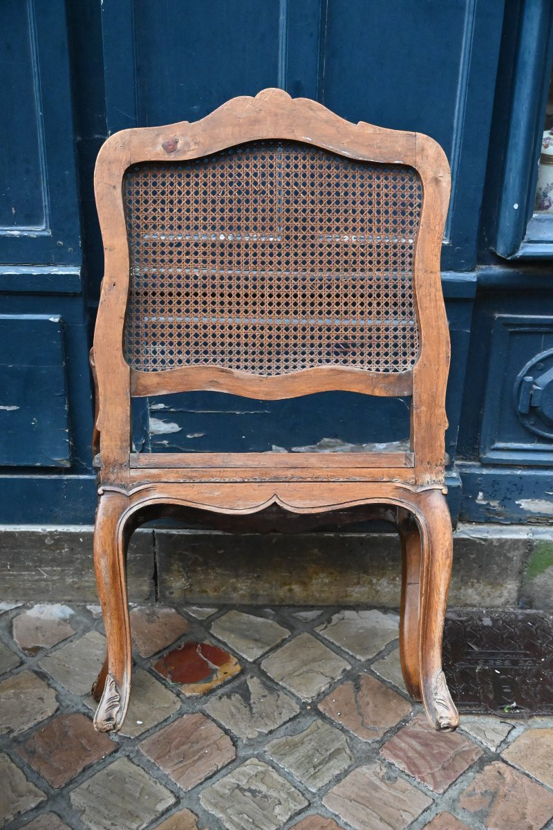Paire de fauteuils cannés de style Regence-photo-1