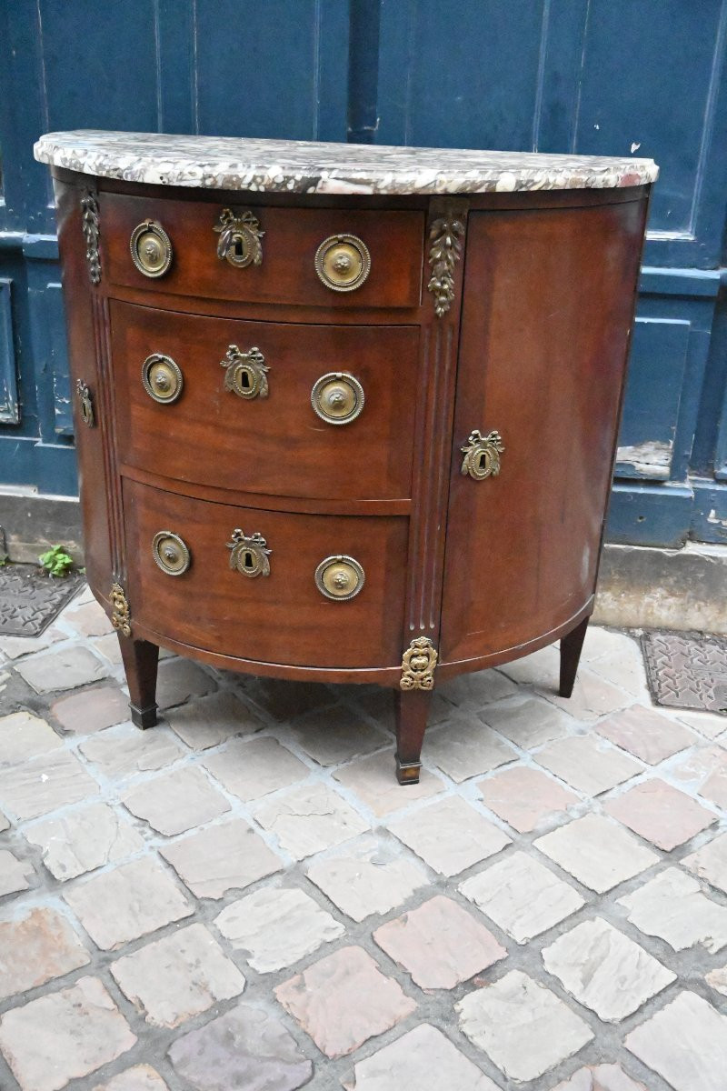 Commode en acajou bordelaise d époque Louis XVI-photo-4