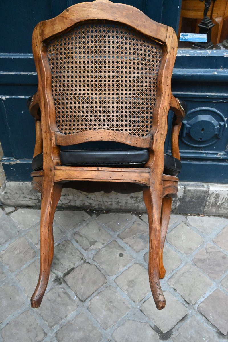 Fauteuil de bureau d époque Louis XV estampillé  -photo-5