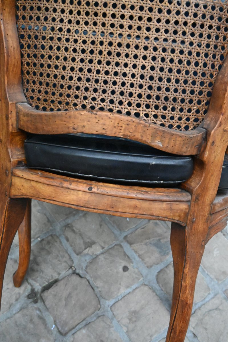 Fauteuil de bureau d époque Louis XV estampillé  -photo-6