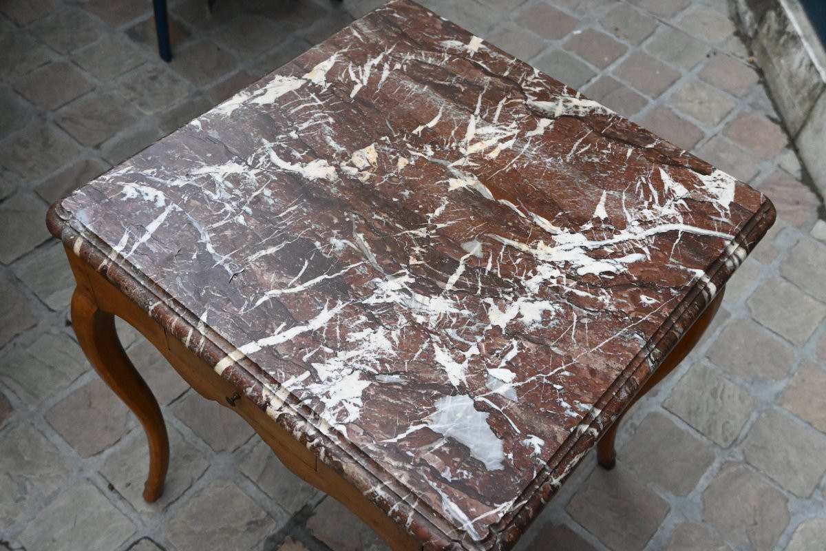 Elegant Mid-century Louis XV Table From The 18th Century-photo-4